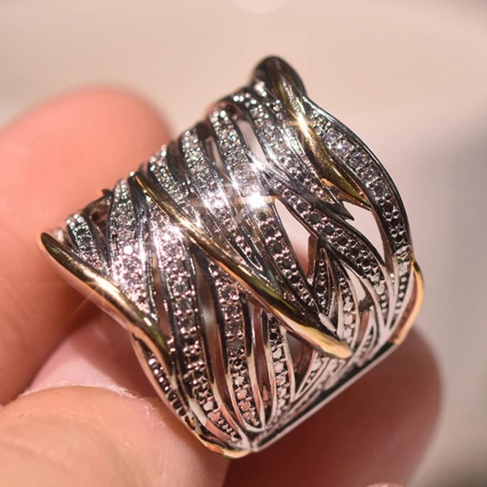 Silver Unique Shape Ring